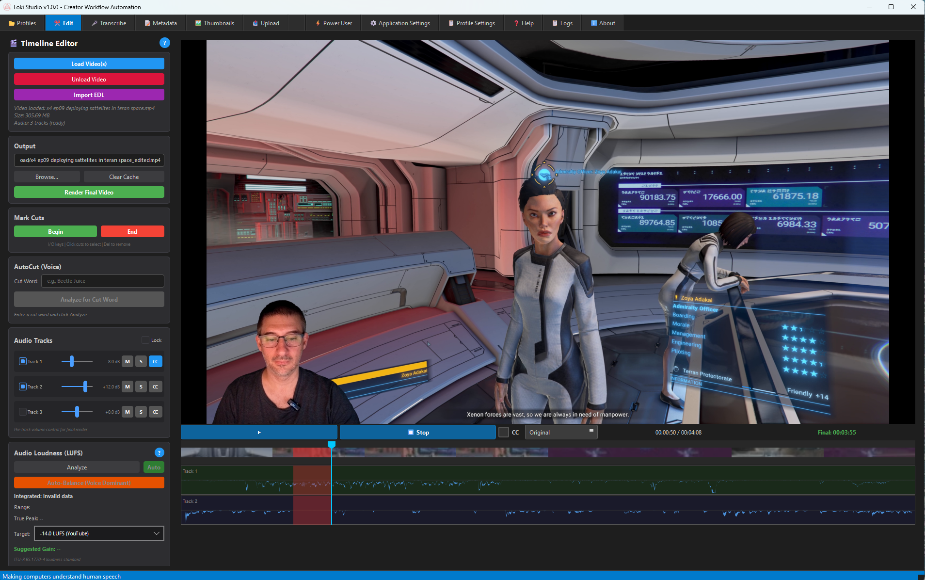 Loki Studio Timeline Editor